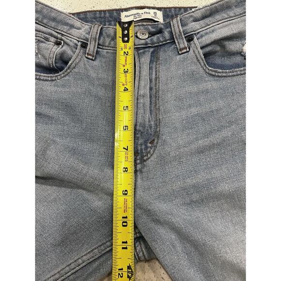 Abercrombie & Fitch Jeans Women 25 /0 Curve Love High Rise Mom Jean Distressed - Picture 6 of 12